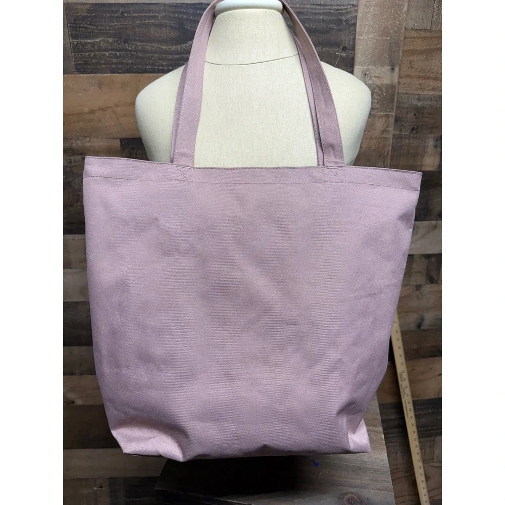 Herschel Supply Co Mica Zip Tote Bag Pink Canvas Large Shoulder Bag